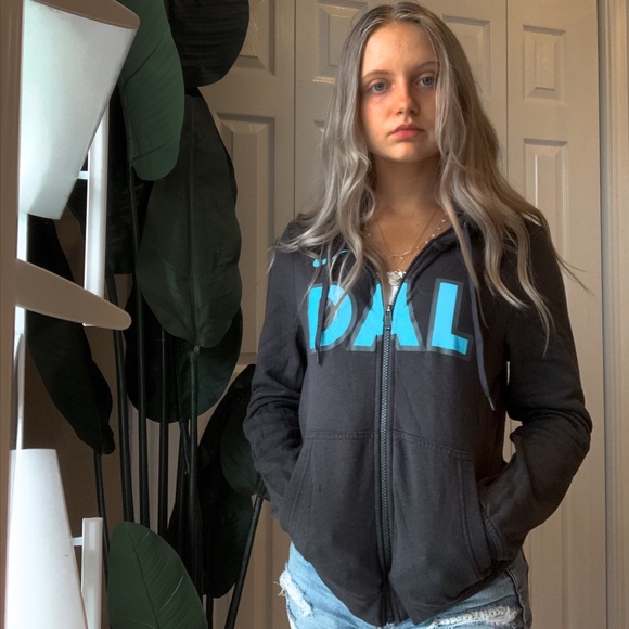 🎁Dallas Stars Nike Hoodie Grey Blue Size Various - Picture 2 of 12